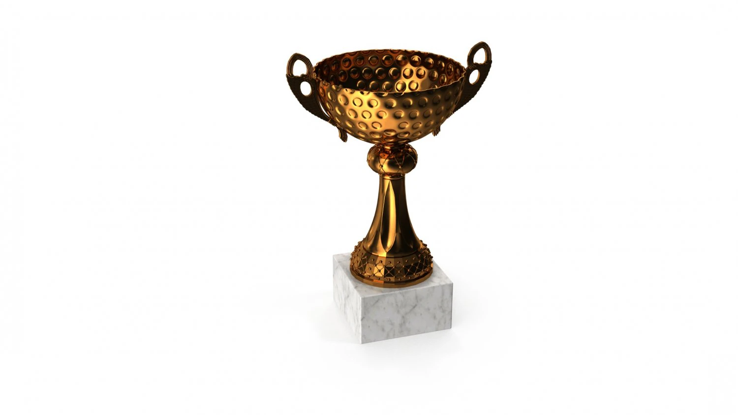 Golf ball vase cup 3D Model .c4d .max .obj .3ds .fbx .stl .blend 