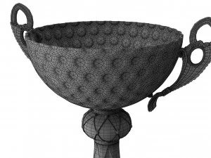Golf ball vase cup 3D Model