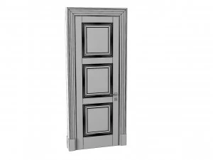 Traditional Room Door 3D Model