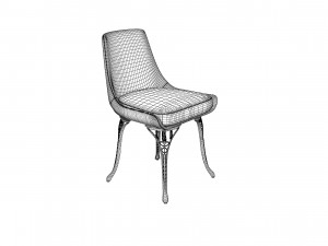 Bistro Modern Chair 3D Model