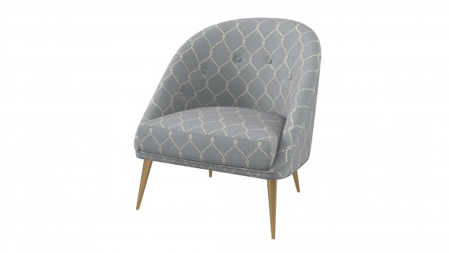 Modern Koket Nessa Armchair 3D Model .c4d .max .obj .3ds .fbx .stl .blend