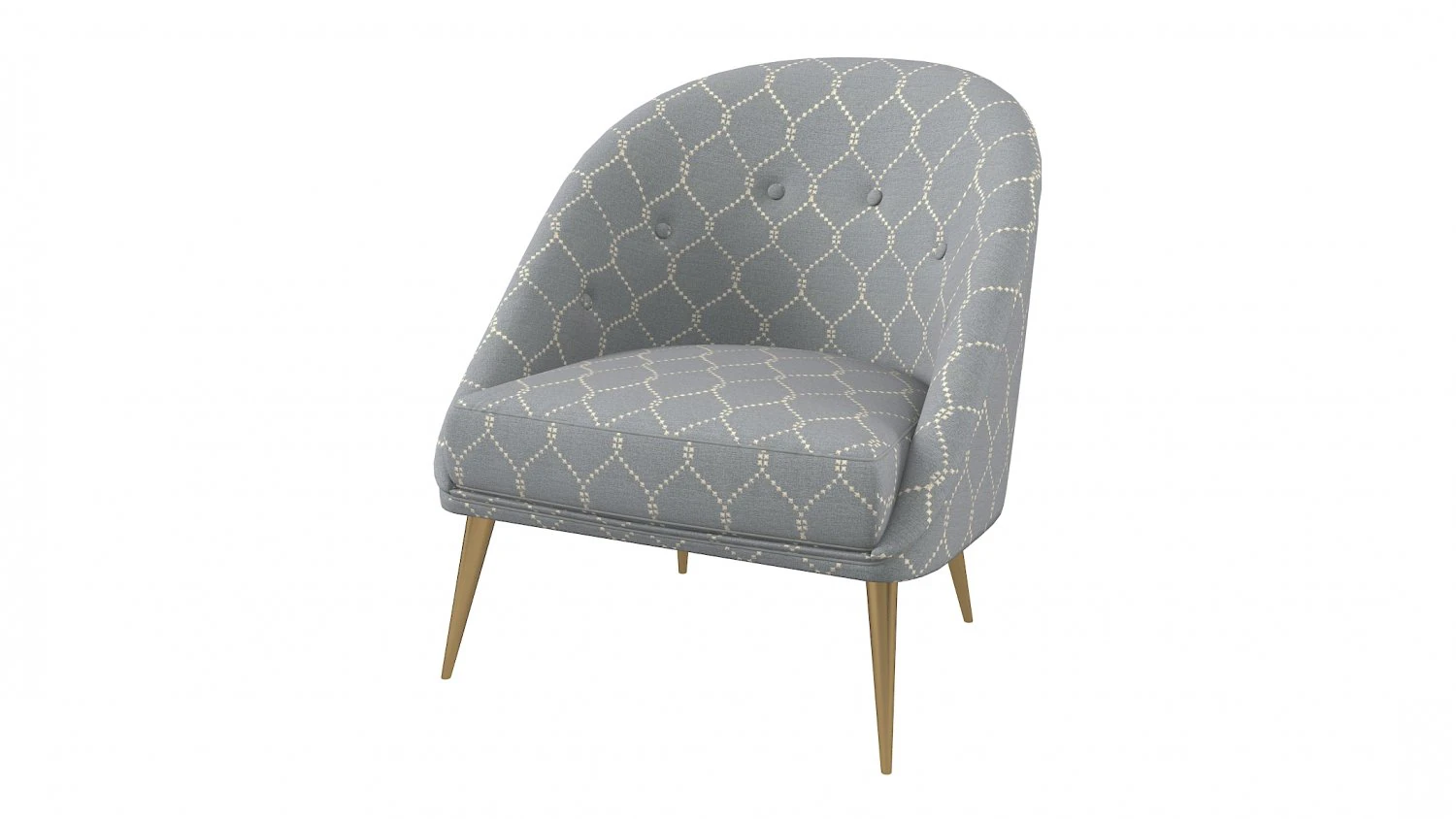 Modern Koket Nessa Armchair 3D Model .c4d .max .obj .3ds .fbx .stl .blend 