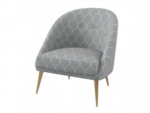 Modern Koket Nessa Armchair Modelo 3D