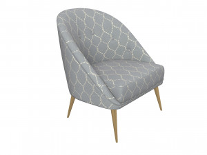 Modern Koket Nessa Armchair 3D Model