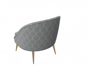 Modern Koket Nessa Armchair 3D Model