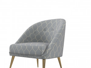 Modern Koket Nessa Armchair 3D Model