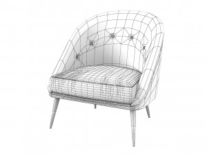 Modern Koket Nessa Armchair 3D Model