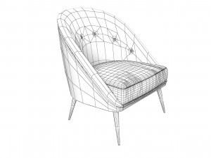 Modern Koket Nessa Armchair 3D Model