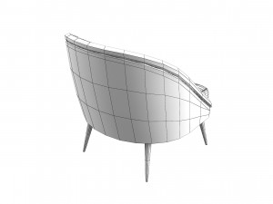 Modern Koket Nessa Armchair 3D Model
