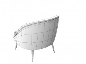 Modern Koket Nessa Armchair 3D Model