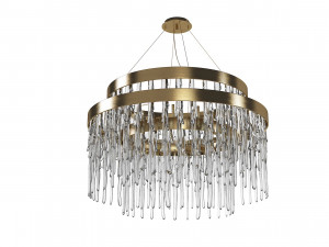 Glass Luxxu Babel Suspension Chandelier 3D Model