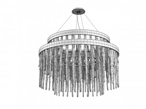 Glass Luxxu Babel Suspension Chandelier 3Dモデル