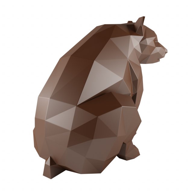 Low Poly Bear 3D Model .c4d .max .obj .3ds .fbx .stl .blend 