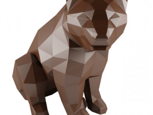 Low Poly Bear 3D Model