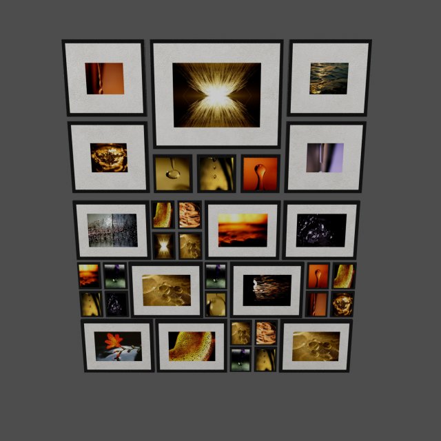 Just Water Wall Art Modelo 3D .c4d .max .obj .3ds .fbx .stl .blend 