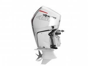 Mercury Racing 450R White Boat Engine 3D Model