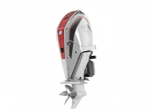 Mercury Racing 450R White Boat Engine 3D Model
