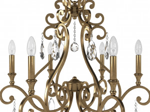 Crystorama 7526-DT Chandelier 3Dモデル