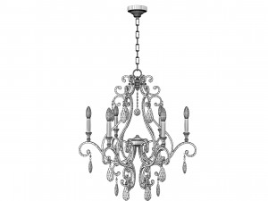 Crystorama 7526-DT Chandelier 3Dモデル