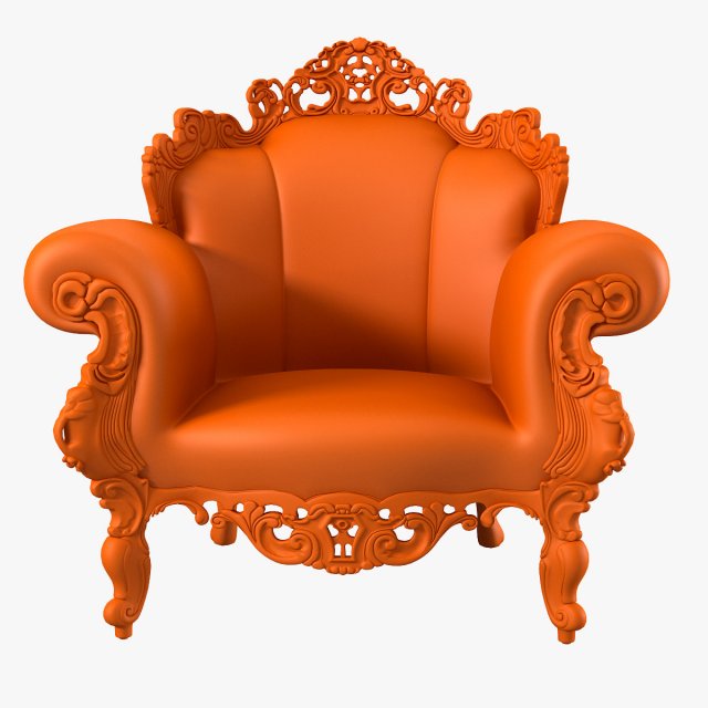 Magis Proust Armchair 3D Модель .c4d .max .obj .3ds .fbx .stl .blend 