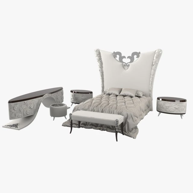 Juego de dormitorio Elledue Modelo 3D .c4d .max .obj .3ds .fbx .stl .blend