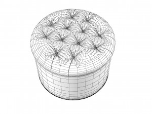 Estetica Lite Renessanse Pouf Model 3D