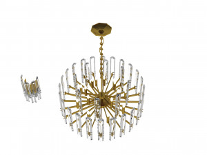 Visual Comfort Bonnington Crystal Classic Chandelier Sconce 3D Модель