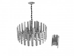 Visual Comfort Bonnington Crystal Classic Chandelier Sconce 3D Модель