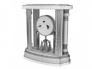ClassicalTableClock 3D Model