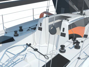 FigaroBeneteau 3 Yacht 3D Model