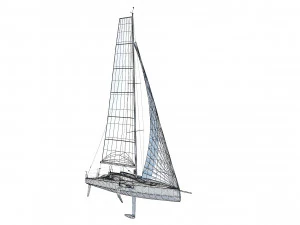 FigaroBeneteau 3 Yacht 3D Model