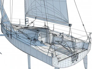 FigaroBeneteau 3 Yacht 3D Model