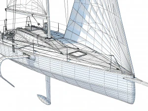 FigaroBeneteau 3 Yacht 3D Model