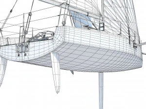 FigaroBeneteau 3 Yacht 3D Model