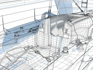 FigaroBeneteau 3 Yacht 3D Model