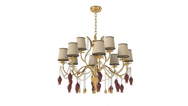 Copenlampc3098Plus4Chandelier 3D Модель .c4d .max .obj .3ds .fbx .stl .blend 