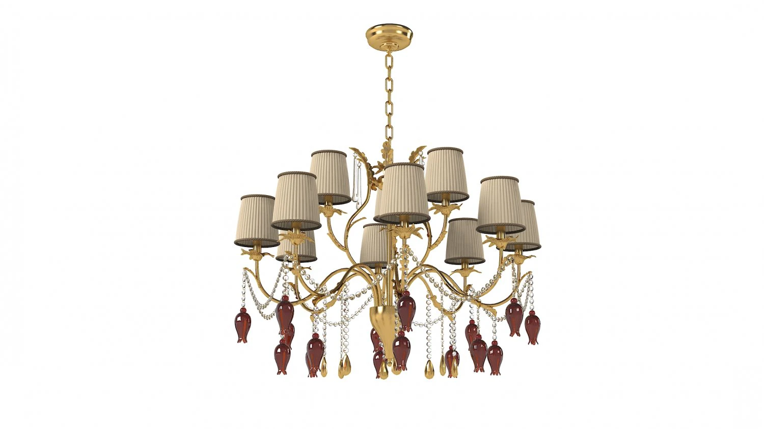Copenlampc3098Plus4Chandelier 3D Model .c4d .max .obj .3ds .fbx .stl .blend 