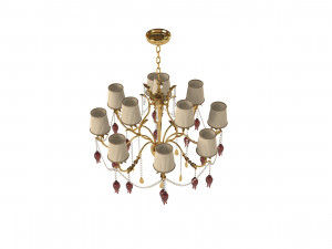 Copenlampc3098Plus4Chandelier 3D Модель