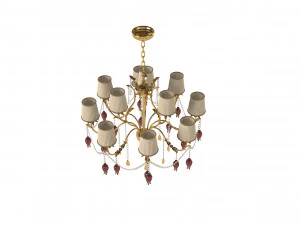 Copenlampc3098Plus4Chandelier 3D Model