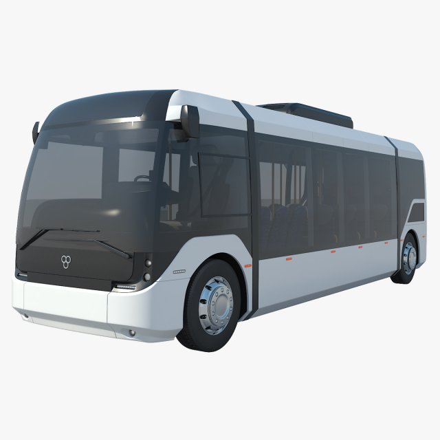 Vero Electric Bus V2 3Dモデル .c4d .max .obj .3ds .fbx .stl .blend 