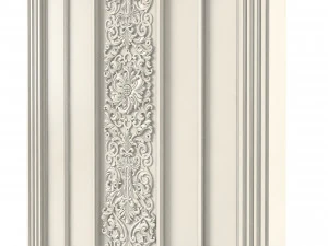 Luxury Art Deco Door 3D Model