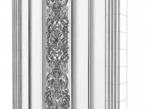 Luxury Art Deco Door 3D Model
