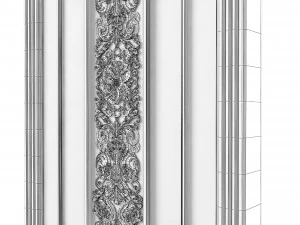 Luxury Art Deco Door 3D Model