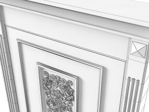 Luxury Art Deco Door 3D Model