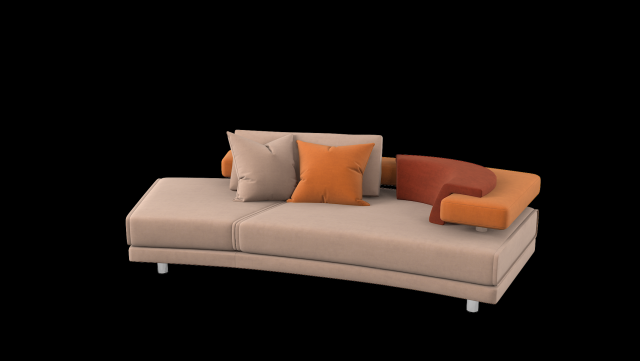 Il Loft Rodi Sofa Model 3D .c4d .max .obj .3ds .fbx .stl .blend 
