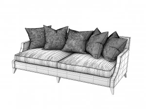 Baker Original Sofa Ba6959s 3D Model