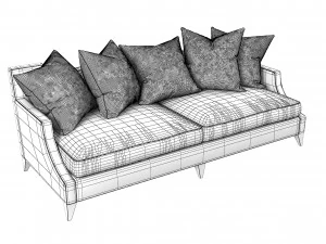 Baker Original Sofa Ba6959s 3D Model
