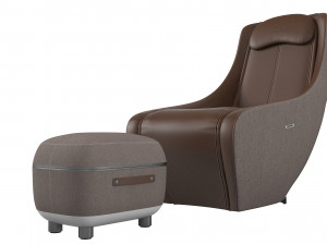 Bork D632 Massage Chair and D605 Foot Massager Model 3D