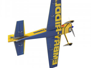 Yellow Sport Plane 3D Model