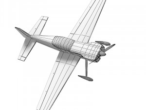 Yellow Sport Plane 3D Model